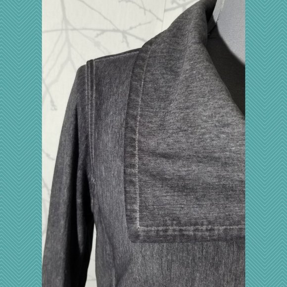 Athleta Purple Stone Wash Zip Front City Limits Moto Jacket - Picture 2 of 5